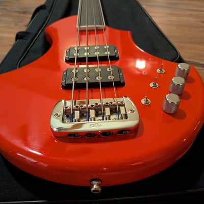 G&L USA Custom Order 4 String Fretless Bass Guitar One Off 2000s 8.12Lbs Fullerton Red image 5
