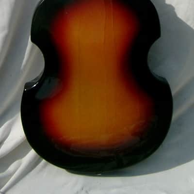 Vox Violin Bass Acoustic V250 1960's - Sunburst image 4