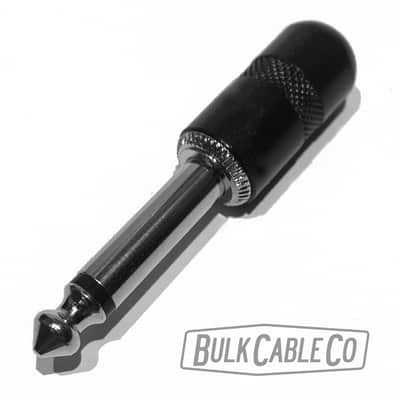 3 FT - Mogami 3082 Speaker Cable - Pancake Right Angle RA to Short Straight Stubby ST 1/4" Connectors - Black Housing / Silver Plug - Amp Head To Cabinet image 7