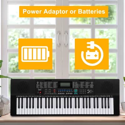Glarry 61-Key Portable Keyboard w/LCD Screen, Microphone image 6