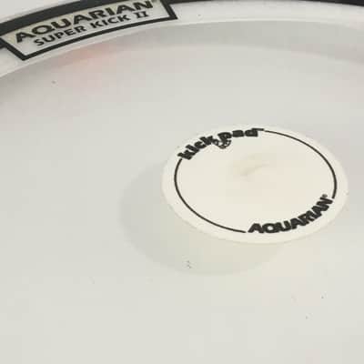 Aquarian Super Kick II Bass Drum Batter Head 22” + Evans 22” EMAD Kick Pads Falam Slam image 7