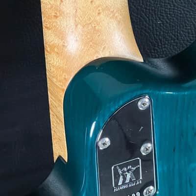 Ernie Ball Music Man Silhouette - Teal Green with Maple Fingerboard image 9