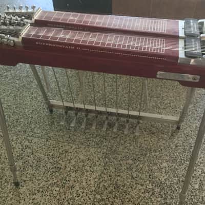 MSA Classic 55 Double Neck Pedal Steel Red image 2