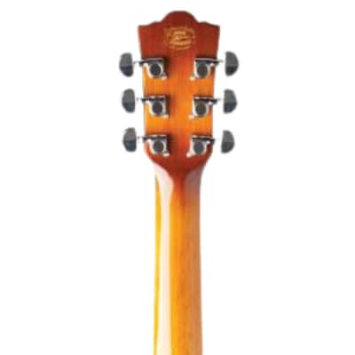 Washburn EA15 Festival Series Mini Jumbo Cutaway Acoustic Electric Guitar. Ice Tea Burst image 11