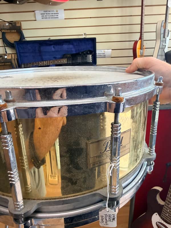 Pearl FB-1465/C Free-Floating Brass 14x6.5" Snare Drum (3rd Gen) 2005 - 2010 - Brass image 1