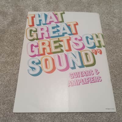Vintage 1968 Gretsch Guitar, Bass, Amplifier Catalog! Rare, Original Case Candy, Paperwork! image 13