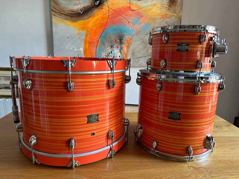 Yamaha Club Custom 2010 - Orange Swirl image 1