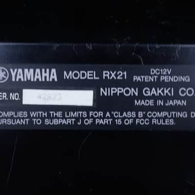 Yamaha RX21 Digital Rhythm Programmer 1980s Black W/ Power Supply image 9