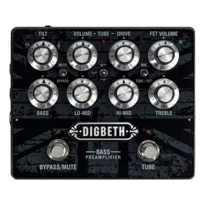 Laney DIGBETH DB-PRE Bass Guitar Pre Amplifier Pedal with FET & TUBE preamp signal paths image 5