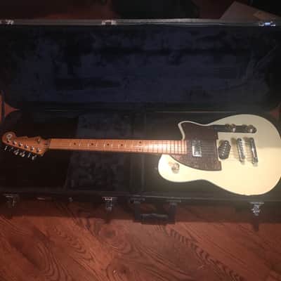 Reverend Buckshot Cream- custom leather pick guard image 7