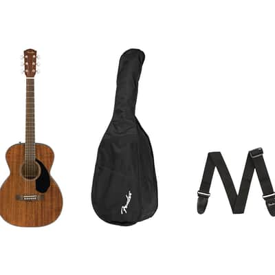 Fender CC-60s Concert Pack V2 All-Mahogany - Natural w/ Walnut FB image 1