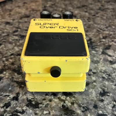 Boss SD-1 Super OverDrive NEC C4558C (Black Label) 1981 - 1988 - Yellow image 3