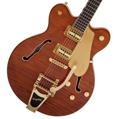 Gretsch LTD Broadkaster Semi-hollowbody Electric Guitar - Roundup Orange Stain image 1