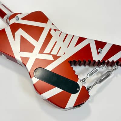 EVH Shark 2019 Burgundy/Silver Stripes image 22