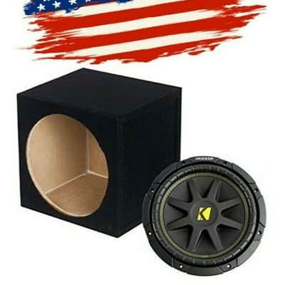 Kicker C104 10" 300W COMP Subwoofer C10 10C104 + 10" MDF Sealed Subwoofer Box image 1