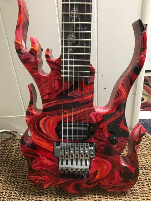 Ibanez RG Series Custom Red / Black with hard case image 1