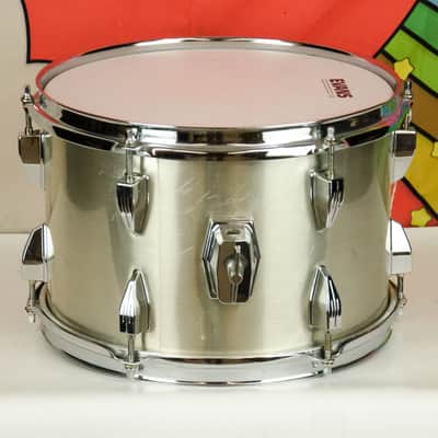 Vintage Tama 12" Royalstar Tom Drum, Brushed Metal, Metalic White? image 2