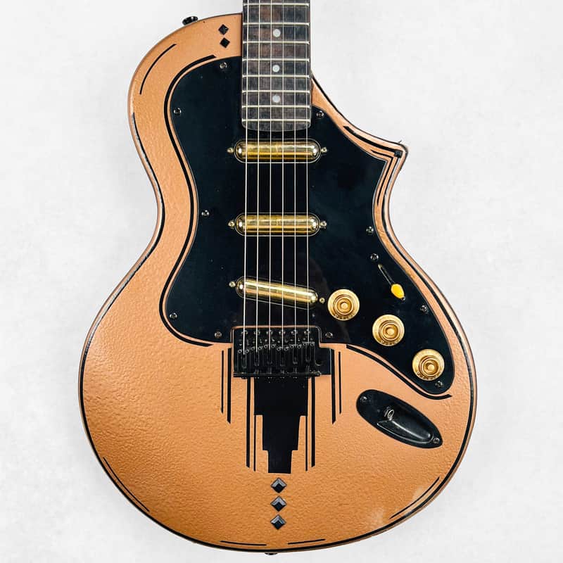 Twango Custom Partscaster with Lipstick Pickups 2000s - Copper Hammertone image 1