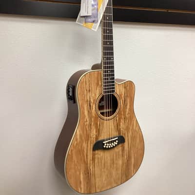 OSCAR SCHMIDT OD312CE MAPLE 12 STRING GUITAR + FREE HOHNER MINI HARMONICA image 1
