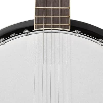 5-String Banjo Guitar 24 Bracket with Closed Solid Back and Geared 5th Tuner image 3