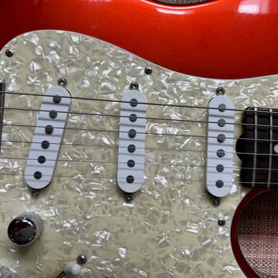 Grosh Guitars Custom T Pickup Configuration S-S-S, Late 90's, early 80's - candy apple rust image 2