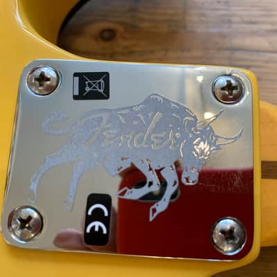 2019 Fender USA Britt Daniel Tele® Thinline Amarillo Gold & hard shell case image 14
