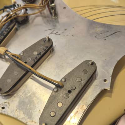 1966 Fender Stratocaster- Only Refin - Olympic White 3,3kg image 16