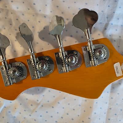 SX Vintage Series SJB-62 Short Scale Jazz Bass - 3-tone Sunburst image 5