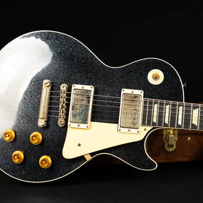 Gibson 1957 Les Paul Standard Murphy Lab Light Aged - Black Sparkle Top / Natural Back image 20