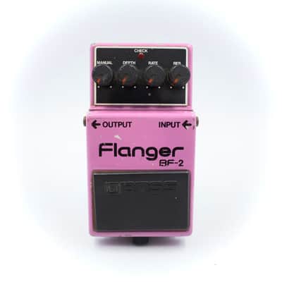 Boss BF-2 Flanger 1981 Made In Japan Black Label ACA Vintage Guitar Effect Pedal 052100 image 2
