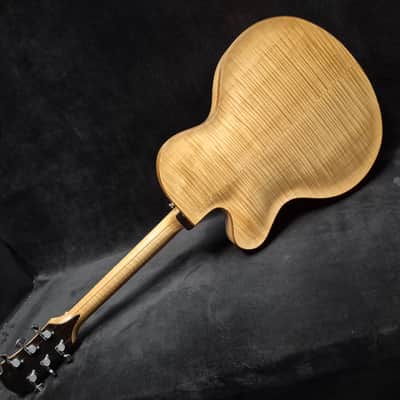 Dotson Hand-Carved Archtop Electric Guitar Made in USA - Natural Demo image 3