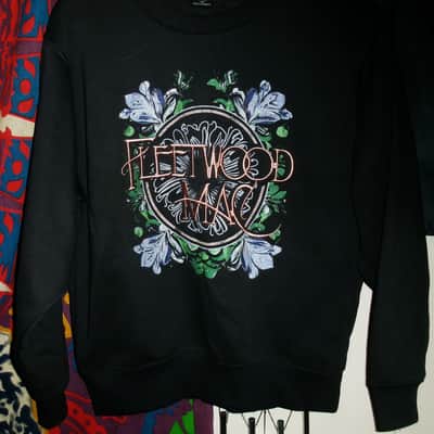 fleetwood mac flowers circle official xs men long sleeve sweatshirt - stevie nicks buckingham pop rock rumors tusk Rhiannon image 2