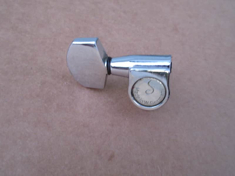 1 Single Vintage Schaller Tuner Treble Side Made in Germany image 1