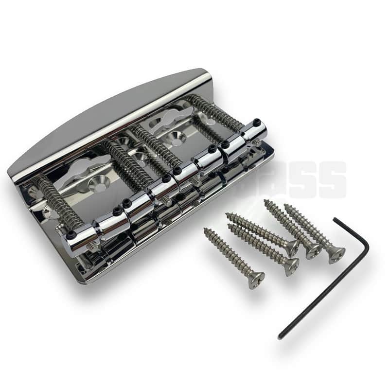 Hipshot Vintage Bass Bridge - 4 String / Polished Stainless Steel / .787 (20mm) image 1