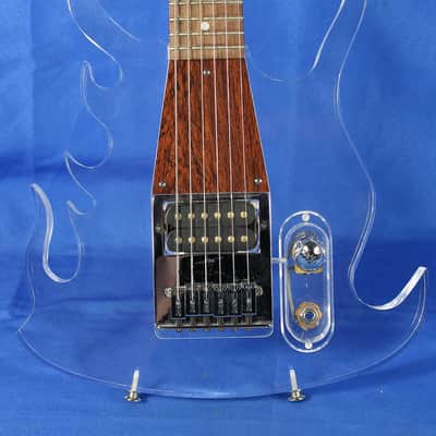 George Fedden Travis Bean Custom Acrylic Flames Electric Guitar Clear image 1