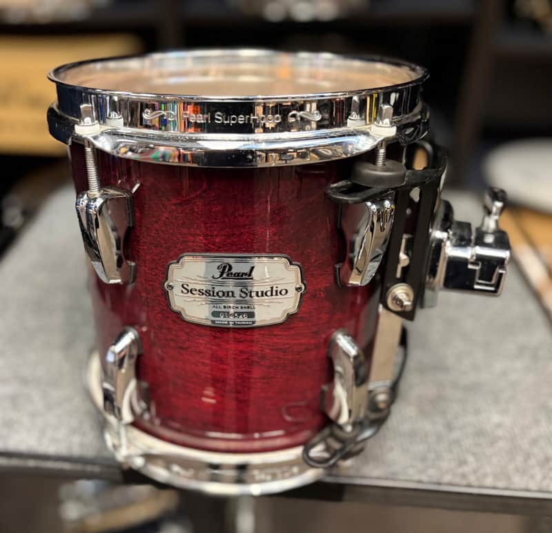 Pearl Used Session Studio 8x8 Birch Tom Burgundy Lacquer image 1