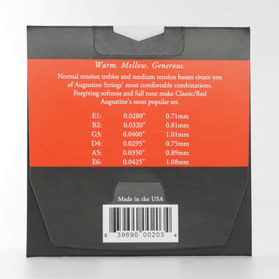 Augustine Classic Red Medium Tension Classical Guitar Strings image 2