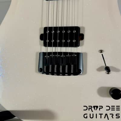 Balaguer USA Series Seraph Modern Electric Guitar w/ Case (424) - Gloss Metallic Jewel White image 7