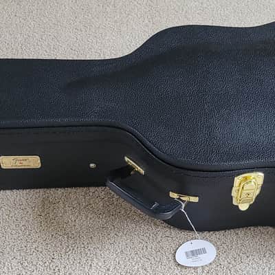 Fender PD-220E Dreadnought Acoustic Electric Guitar, Natural Finish, Hard Shell Case image 16