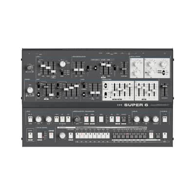 UDO Super 6 Polyphonic Analog Desktop Synthesizer Limited Edition Black image 1