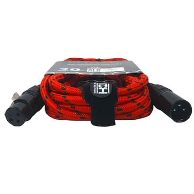 20 Foot 20' Female to Male XLR Microphone Mic Speaker Audio Cable Red 8 Pack image 7