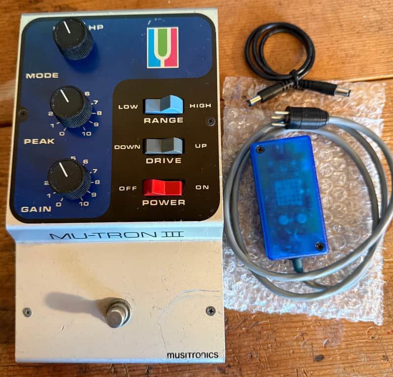 Restored Early 1973 Mu-Tron III Envelope Filter with 3-Prong Bi-Polar 9v Adapter image 1