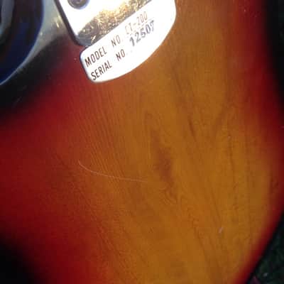 Teisco ET-200 (Tulip) 1960's Sunburst image 9