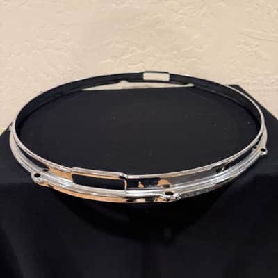 Vintage 60's/70's Slingerland 15" 8-Hole COB Chrome-over-Brass Stick Saver Snare Side Hoop (Rm 4 Box 32) image 2