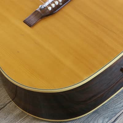 Vintage! 70’s MIJ Epiphone 6830 Acoustic/ Electric Natural Kalamazoo + Case image 9