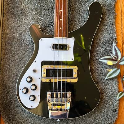 1981 Rickenbacker 4001 Fretless Left Handed Jetglo Electric Bass w/ OHSC image 1