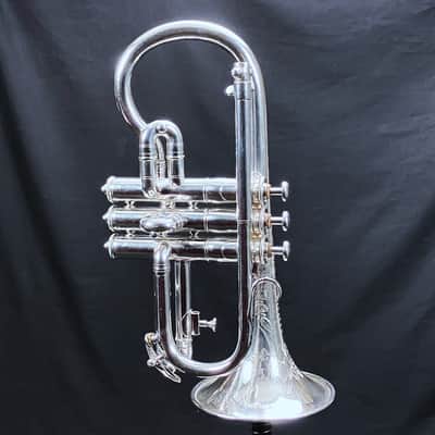 BOOSEY & Co. SOLBRON CLASS A CORNET SILVER PLATED 1911-1916 - S image 6