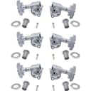 Tuners - Grover, Super Rotomatic, 3 per side, Color: Chrome