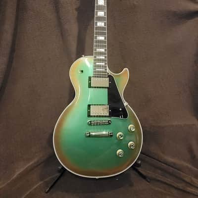 Gibson Les Paul Custom 5 of 5 2021 Vintage Holiday Green / Red Metal Flake image 14