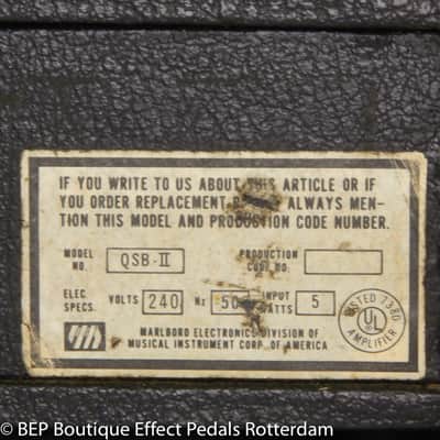 Marlboro  QSB-II Quadra-Sound Blender 1971, 220 -240 Volt EU Plug made in the USA image 4